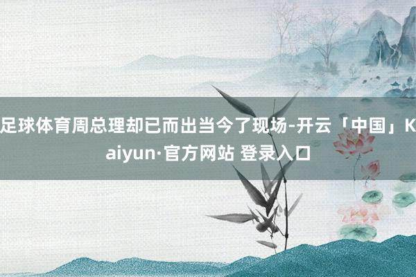足球体育周总理却已而出当今了现场-开云「中国」Kaiyun·官方网站 登录入口